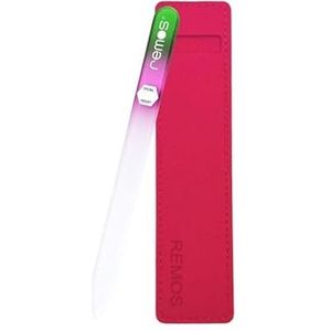 REMOS Nagelvijl van echt gehard glas - dubbelzijdig groen-paars