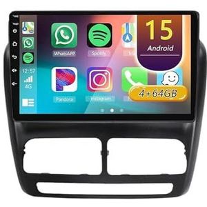 Android 15 Radio,voor Fiat Doblo Combo 2010-2015, 9 inch Touchscreen Autoradio met Wireless CarPlay Android Auto Bluetooth WIFI GPS-navigatie swc(A 4core (2G+32G))