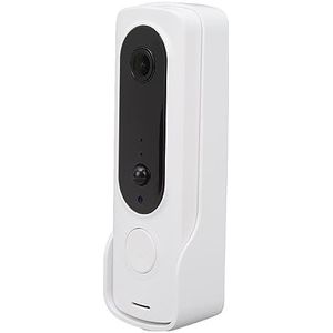 Intelligente Visuele Deurbel, Wifi ABS Videodeurbel voor Thuis (WHITE)