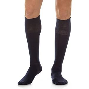 RelaxSan 560L (Blauw, 1) Sokken zonder elastiek Heren Dames, Kniekousen, Geen Compressie, Diabetische Voeten, Katoen en Crabyon