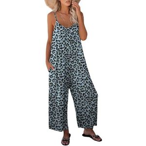 yk8fass Losse jumpsuit met bandjes yx-5332, Groot Blauw, S