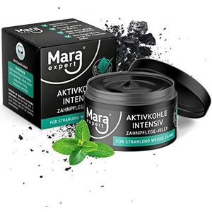 MARA EXPERT Jelly Actieve kool 50 ml | tandbleekset | met aloë vera en muntsmaak | actieve kool poeder & actieve kool tandpasta alternatief