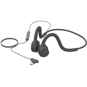 GZCRDZ Type-C bedrade hoofdtelefoon met luchtgeleiding open oor hoofdtelefoon en ingebouwde microfoon geschikt voor buitenactiviteiten