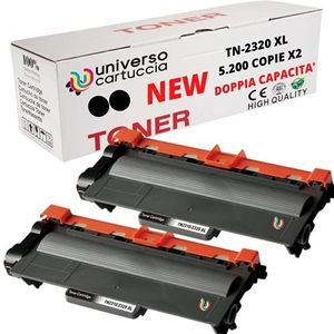 UniversoCartrida® TN 2320 TN-2320 XL 2 Toner compatibel met Brother MFCL2700DW / MFCL2700DN / MFCL2720DW / MFCL2740DW / DCPL2500D / HLL2300D / HLL2340DW / HLL2365DW/HLL22220