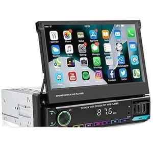 7 ""IPS intrekbaar scherm autoradio 1Din universele Android Auto Carplay multimedia videospeler(7-inch Carplay)