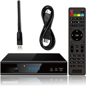 Satellietzoeker, DVB-S2X DVB-S2 Internet Satellietontvanger Satelliet Tv-ontvanger H265 HEVC Multi Stream T2-MI DVB S2 Dish Sat Finder Multifunctionele Digitale Satellietmeter (Color : WIFI, Size :