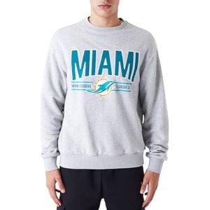 New Era Miami Dolphins NFL Wordmark Oversized sweatshirt, Heat Grey, M