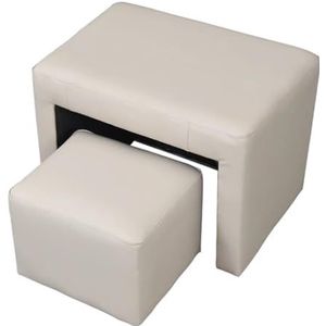 PP-Vic Multifunctionele Nestbare Voetenbankset, Antislip Pedicurekruk Voor Manicures, PU-Kussen Voetenbad Spa Pedicurestoel, Voetenbank Voor Schoonheidssalon Thuis SPA