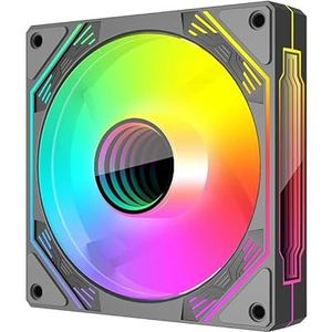 5 V 3Pin ARGB 12 V 4PIN PWM Adresseerbare RGB Case Fan Veelzijdige Infinity Spiegel ARGB Lichteffect 120mm Chassis Radiator 1800 RPM voor Computer Case