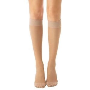 RelaxSan Basic 850 (1 Paar - Skin, 2) 140 denier middelhoge ondersteuning kniekousen 18-22 mmHg