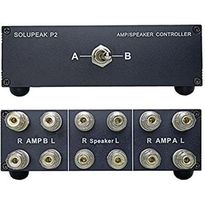 SOLUPEAK P2 2(1)-IN-1(2)-OUT Versterker Versterker Speaker Switcher Selector Switch Splitter 2-weg luidspreker controle combiner box