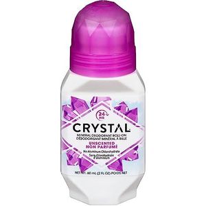 Crystal Body Mineral Deodorant Roll-On, Unscented 2,25 oz