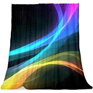 Zachte deken, bank gooi deken, kleur fantasie zon, 59x51 inch