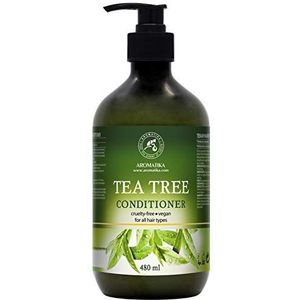 Haar Conditioner 480ml met Tea Tree Olie - Macadamia & Camelia Oliën - Conditioner voor Groei en Volume voor Alle Haartypes - Sulfaatvrij en Zonder Parabenen