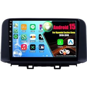Android 15 Autoradio Voor Hyundai Encino Kona 2018-2019 met Draadloze Carplay Android Auto, 9 Inch Autoscherm Soporta Bluetooth WIFI GPS FM/RDS(8Core(8+128GB))