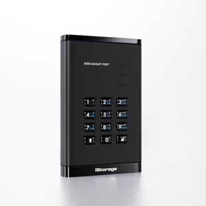 iStorage diskAshur PRO3 HDD externe harde schijf 1 TB USB Type-C 3.2 Gen 1 (3.1 Gen 1) Zwart