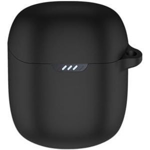 Oordopjes oplaaddoos beschermhoes voor JBL Quantum Stream draadloze siliconen hoes (zwart)