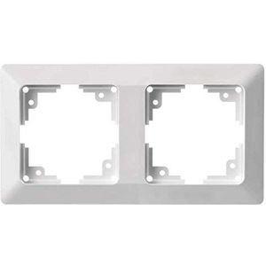 Dubbel dubbel frame stopcontact lichtschakelaar dubbel frame serie EMOS