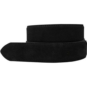 Suède leren riem zonder gesp 3,5 cm | suède leren riem voor vrouwen mannen 35mm | suède leren riem | zwart 80cm