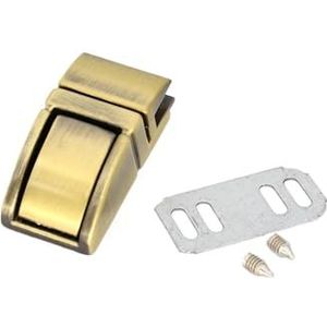 1x Metalen Tasslot Druk Push Lock Aktetas Veersluiting Sluitingen Lederen Craft Bag Onderdelen Hardware Accessoires (Color : Bronze)