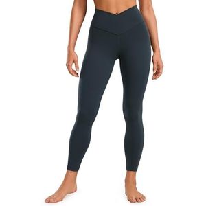 CRZ YOGA Womens Butterluxe Cross Waist Workout Leggings 25"" V Crossover High Waisted Gym Yoga Leggings echte marine XXS