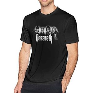 Nazareth Hard Rock Band T Shirt Men's Fashion Cotton Crew Neck Short Sleeve Tunics Black T-shirts & overhemden(Large)