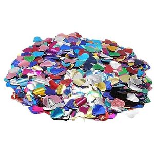 Feestdecoraties kleurrijke ronde pailletten confetti kerstboom bladeren confetti voor verjaardag Kerstmis bruiloft Nieuwjaar partij decoratie ornament (kleur: kleurrijk hart)