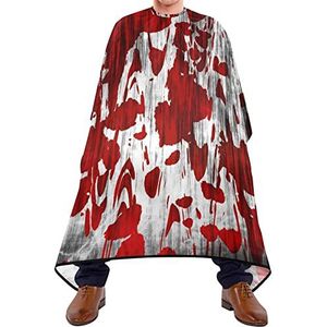 Haar Snijden Schort 140x168cm, Bloed Splatter Muur Salon Kapper Cape Zachte Kappers Cape Grote Kappers Snijjurk, Voor Salon, Vrouw, Verven Styling