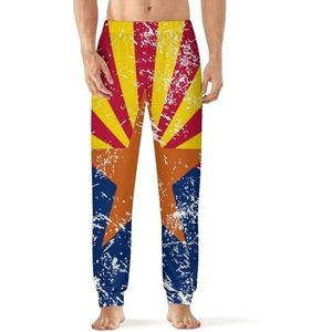Arizona State Flag mannen slaap pyjama lounge broek rechte pasvorm slaap bodems zachte lange pyjama broek nachtkleding