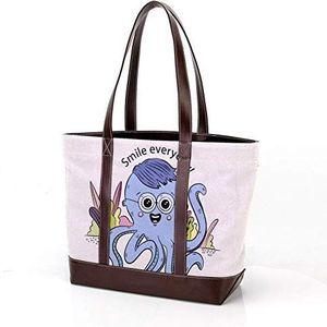 Laptop Tote tas met kleurrijke stenen muur textuur Print, dragen schoudertassen Casual Canvas Business Werk Tote tas Aktetas voor Computer School Office