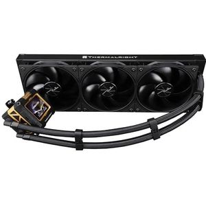 THERMALRIGHT FW 360 zwarte CPU-waterkoeling met 3 PWM-ventilatoren, IPS 320 x 240 resolutie LCD-scherm, 360 AIO-koeling, vloeibare CPU-koeler voor AMD/Intel PC Aio-koeler: AM4/AM5/LGA1700