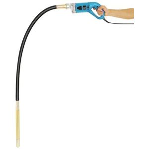 Elektrische betonschudder, 1300 W, hand- betontrilmachine, 4300 tpm, 1,5 m vibrerende staaf, betongereedschap, betongereedschap, voor betonbouwtoepassingen zoals wegen
