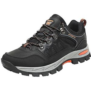 Heren Wandelschoenen Camping Reizen Sneakers Casual Outdoor Wandelen Trainers Lichtgewicht Demping, Zwart, 42 EU