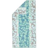 CAWÖ Home Handdoeken Noblesse Harmony Floral 1086 Jade, 47 handdoek, 50 x 100 cm