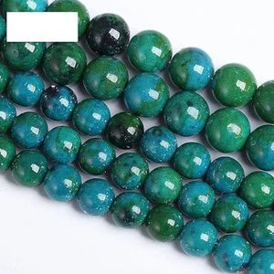 Natuurlijke Chrysocolla stenen kralen groene Phoenix steen ronde kralen voor sieraden maken DIY armbanden accessoires 15 '' 4/6/8/10/12 mm-Chrysocolla steen-10 mm 36 tot 38 s