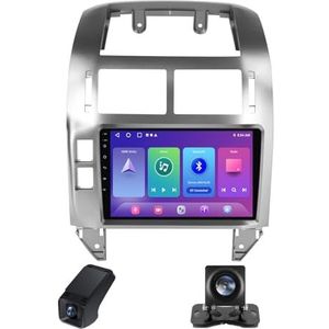 Android13 Autoradio geldt voor Volkswagen Polo Mk4 IV 4 2001-2009 9inch Touchscreen Autoradio met Wireless Carplay Android Auto Navi GPS Bluetooth RDS Radio+Telecamera Achterkant(A,NF-1)
