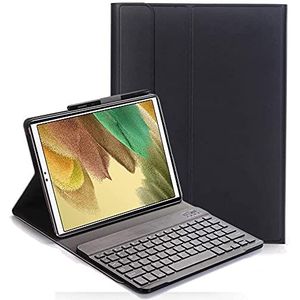 YHFZR Toetsenbordhoes voor Samsung Galaxy Tab A7 Lite 8.7 - (QWERTY-Indeling) Ultradunne Flip met Verwijderbare Draadloze Toetsenbordstandaard Case voor Samsung Galaxy Tab A7 Lite 8.7 SM-T225/T220, Zwart