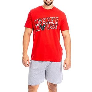 Disney Mens Mickey Mouse Pajamas Size Small Red
