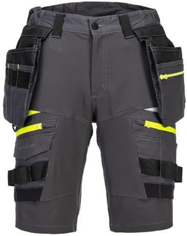 PORTWEST Bermuda Holster Amovibles DX4 Gris Métal S - FR(38) - UK(30) - Vêtements de travail