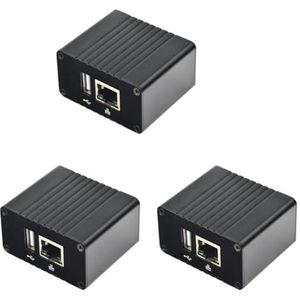 Goufride 3X voor NanoPi NEO Development Board+Koellichaam+Metalen Case Kit Allwinner H3 Quad Core 512 MB RAM Openwrt