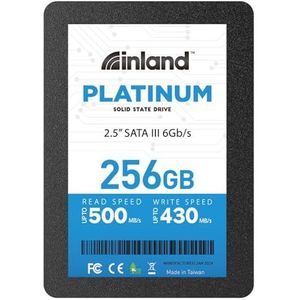 INLAND Platinum 256 GB SSD SATA III 6 Gb/s 2,5 inch 7 mm TLC 3D NAND interne Solid State Drive (256 GB)