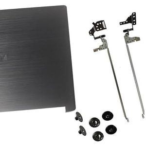 Case voor Acer voor Aspire 5 A515-51 A515-51G A515-41G A615-51G laptop LCD-achterkant/voorkant(Black A H screw)