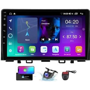Android 13 QLED Autoradio voor Kia RIO YB KX Cross 2016-2020 - Ingebouwde DSP/Carplay/Android Auto - Camera + DVR - 9 inch 2 Din - Stuurbediening - FM RDS DAB Radio - Bluetooth 5.0(NF-1)