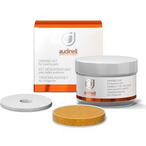 Audinell Droogset voor Hoortoestellen - Droogcapsule Groot 63mm met kleurweergave - Droogbeker voor Otoplastieken en Gehoorapparaten - voor ongeveer 3 maanden
