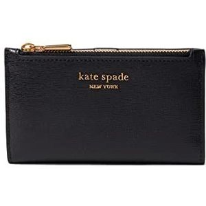 Kate Spade New York Morgan Saffiano Lederen Kleine Slanke Bifold Portemonnee, Zwart, One Size, Morgan Saffiano Lederen Kleine Slanke Bifold Portemonnee