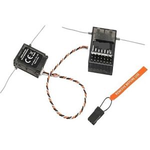 Voor AR6210 DSMX 6 CH RC-ontvanger RX met satelliet voor ondersteuning voor DSM2 voor SPEKTRUM DX6i DX7 DX8 DX9 JR DSX6 DSX7 DSX8 RC voor zender(AR6210 with Satellit)