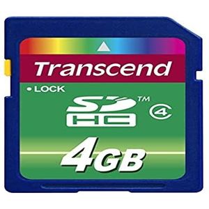 Transcend SDHC 4GB Class 4 geheugenkaart