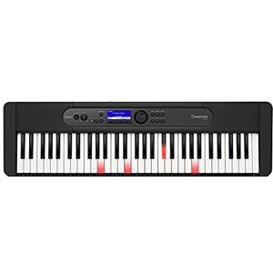 Casio LK-S450 CASIOTONE Top Lichttoetsenbord, met 61 aanslaggevoelige toetsen in piano-look met 600 geluiden en 200 begeleidende ritmes, microfooningang, zwart