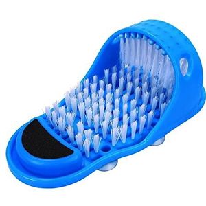 Magic Feet Cleaner, Xfaiz Blauwe Voeten Reiniger Wasborstel Exfoliate Cleaner Borstel Slipper Geen Buigen Voet Massager voor Wasmachine Douche Spa Massager Slippers (1), 28,5 x 11,5 cm