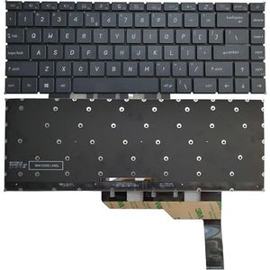 Amerikaans/Spaans laptoptoetsenbord VOOR MSI voor Modern 15 A10M A10RAS A10RBS MS-14C1 MS-14C2 MS-1551 wit verlicht(Black US backlit)